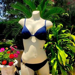 Navy Bikini Set with Molded Cups